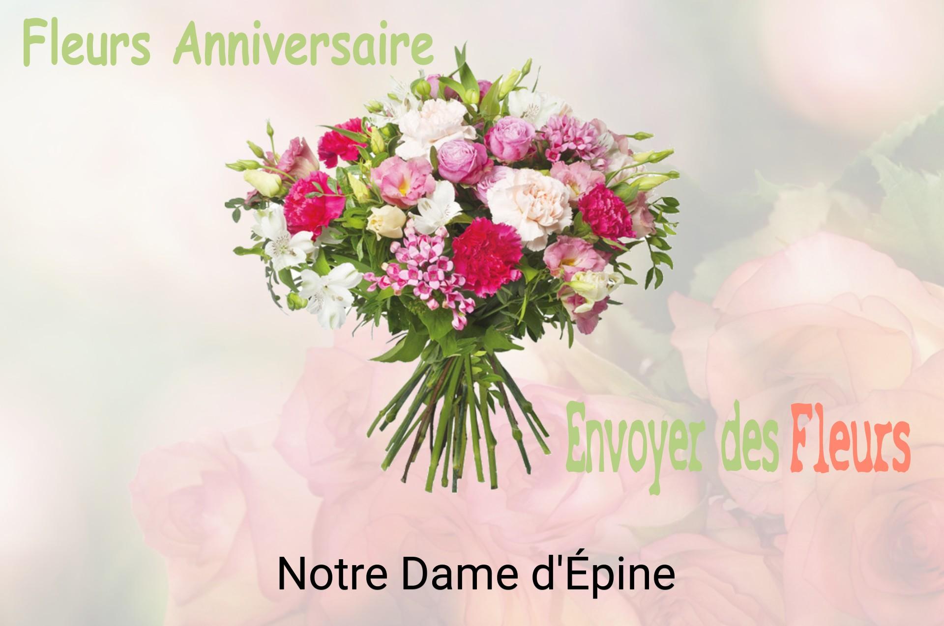 Bouquet de fleurs d’anniversaire livré à Notre-Dame-d'Épine